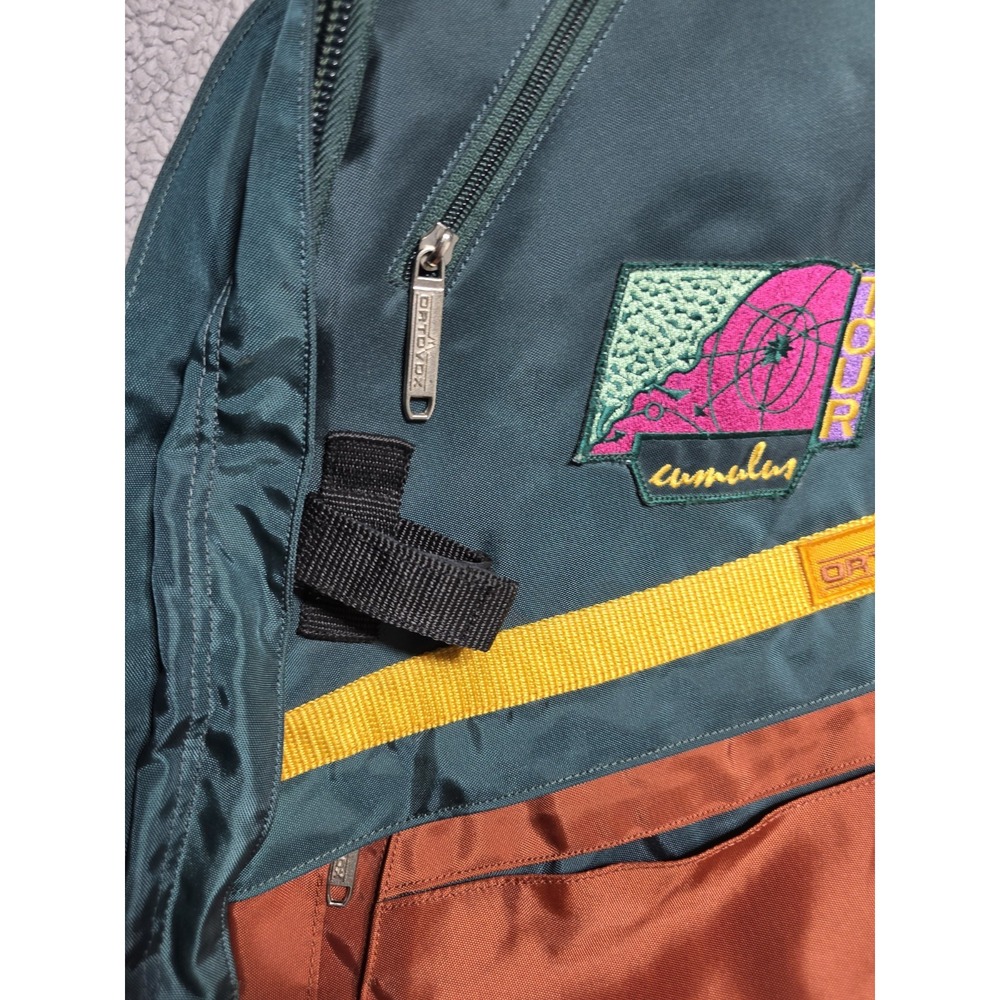 Vintage Ortovox CUMULUS Tour Hiking Backpack GREEN Orange Yellow SEE DESCRIPTION - Picture 3 of 16